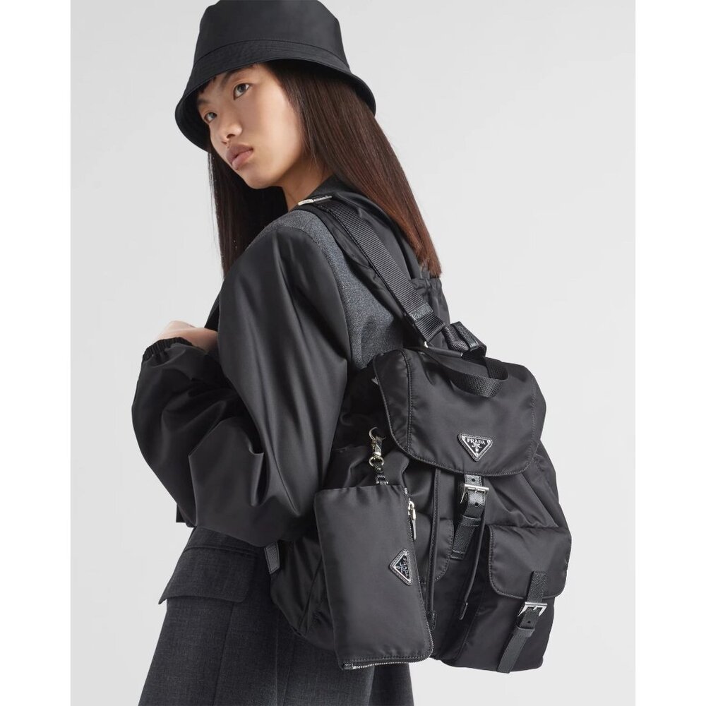 Authentic Prada Nylon Tessuto Backpack Saffiano L… - image 4